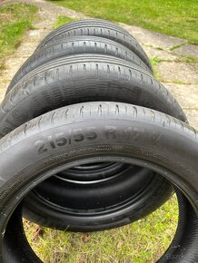 Predám používané letné pneumatiky Continental 215/55 R17 94V - 2