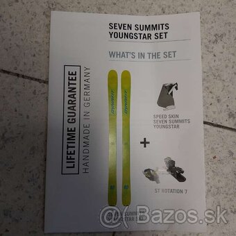 Dynafit Junior skialp. set 140cm Seven Summit Youngstar žltá - 2