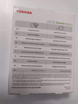 Externý disk HDD 4TB Toshiba - 2