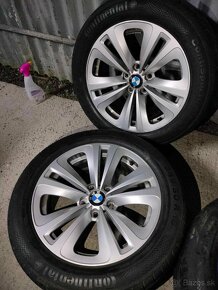 4ks alu disky orig. BMW 5x120 R18 pneu 245/50 R18 5mm - 2