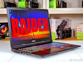 Herný notebook MSI RAIDER | i7-8750H | GTX 1060 | ZÁRUKA - 2