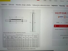 Regulovaná zárubňa  60L 100-120 2ks (Drevena) NOVE - 2