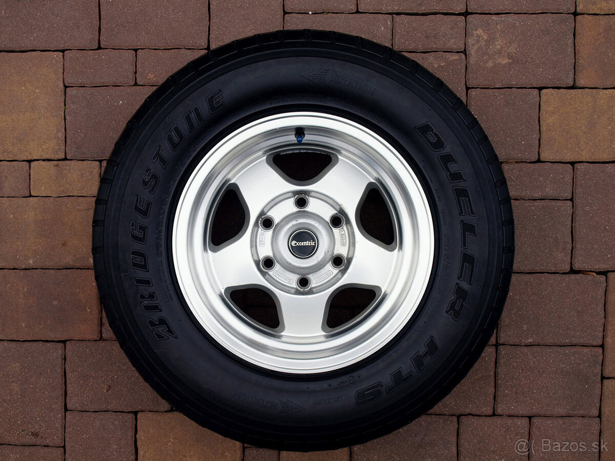 15" 6x139,7 EXCENTRIC 275/60R15 LEŠTĚNÉ CHEVY DODGE