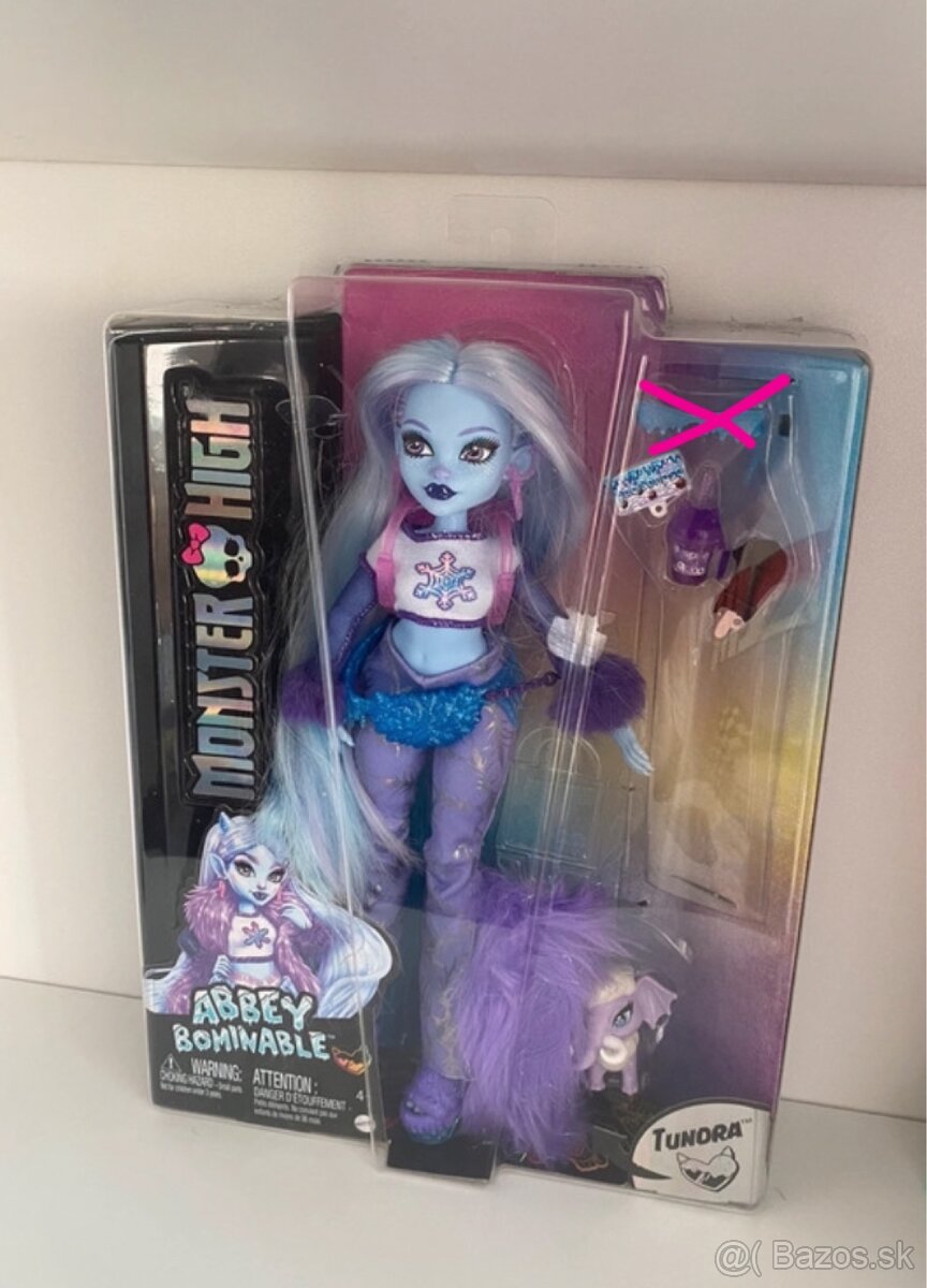 Monster High G3 Abbey Bominable + Krabica - Prievidza 