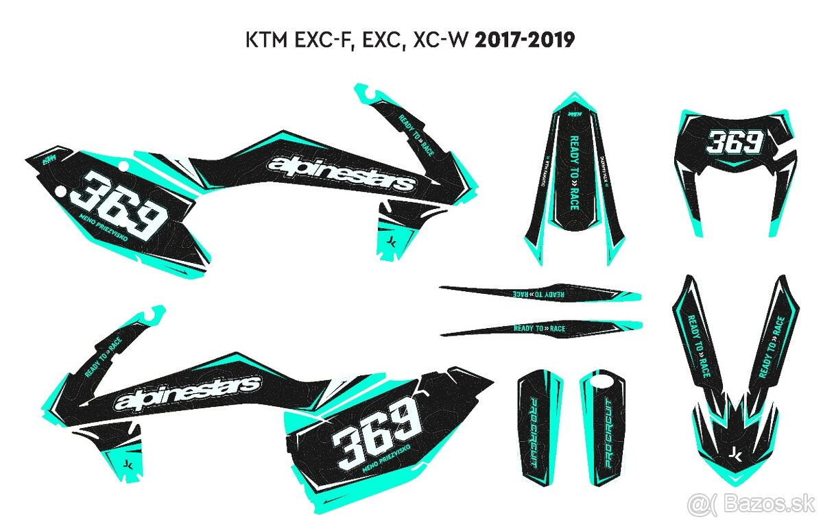 Polep KTM  EXC-F, EXC, SX, SXW