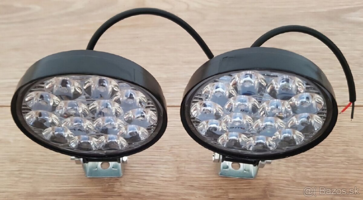 LED SVETLA OKRUHLE - 2ks - 42W + kabeláž