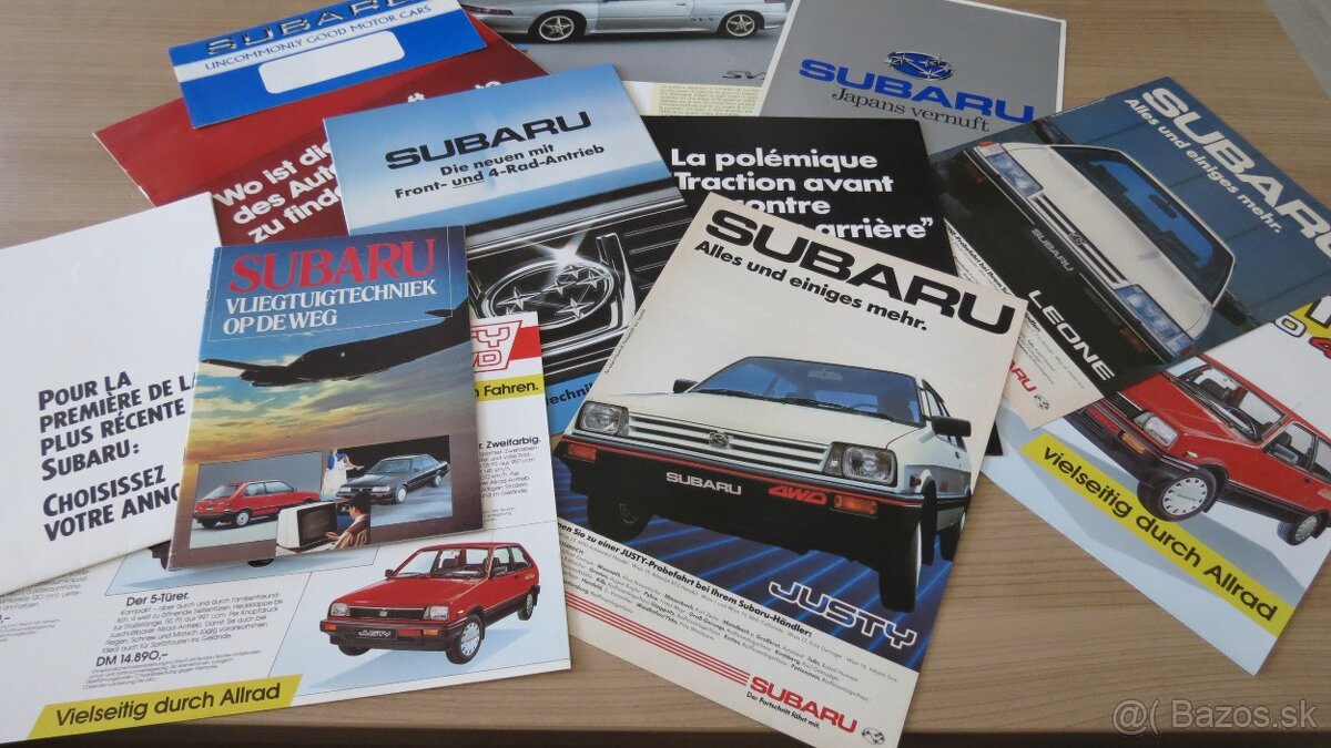 Prospekty Subaru Toyota Nissan Mitsubishi Daihatsu.