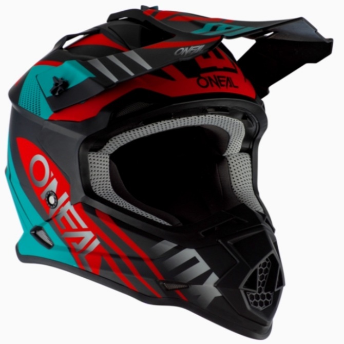 Prilba O'NEAL 2SRS, SPYDE 2.0 V.20 Black/Teal/Red