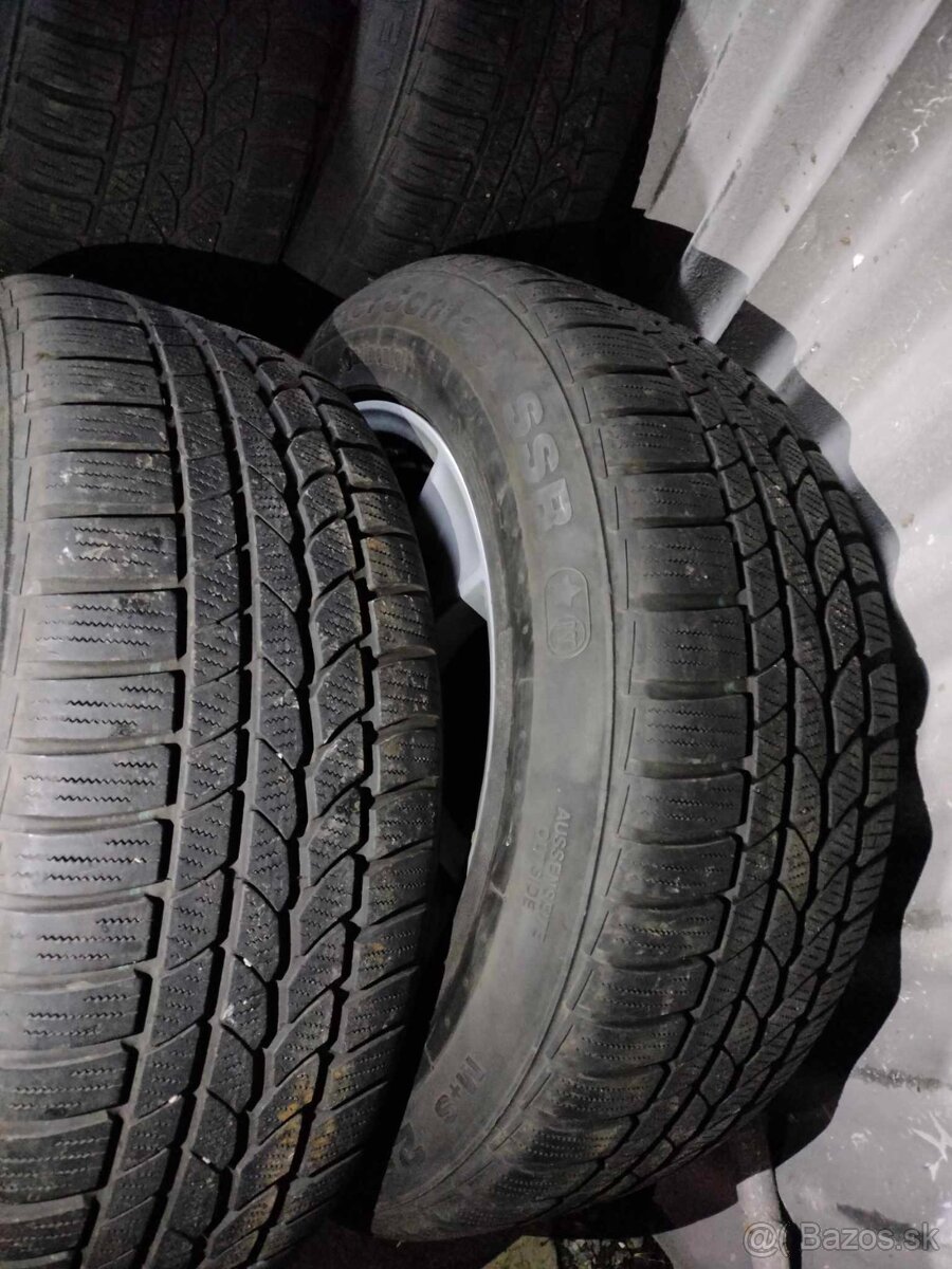 Zimné 7mm 4ks alu disky orig. BMW 5x120 r18 pneu 255/55 R18