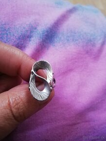 Starožitný stříbrný prsten - 3