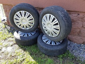 Predám Plechové disky na Zimných Pneu 195/65R15 5x112 - 3