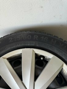 Sada nových zimných pneu 215/60 R16 snímače tlaku - 3