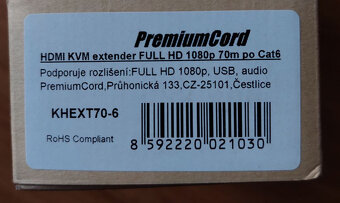 Predam extender PremiumCord HDMI KVM KHEXT70-6 - 3