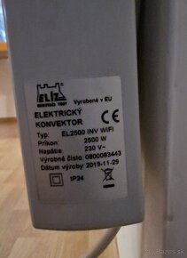 Elektricky konvektor Eliz, EL 2500 - 3