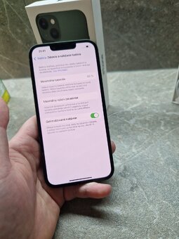 Predám iPhone 13 Zelený 128GB zdravie 93 Percent - 3