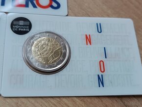 2€, euro , Francúzsko 2020, BU , Merci, Union,Heroes, pandé - 3