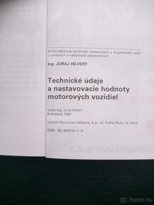 Technické údaje a nastavovacie hodnoty motorových vozidiel - 3