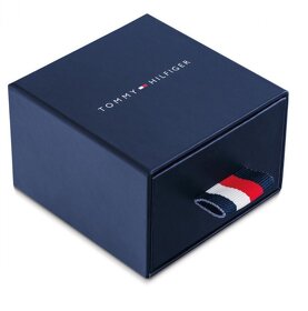 Značkový náhrdelník s kruhom a krištáľmi Tommy Hilfiger - 3