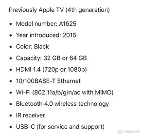 Predám Apple TV 4gn 32GB - 3