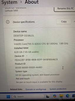 DELL Latitude 5400 i5, 8GB, 256GB - 3