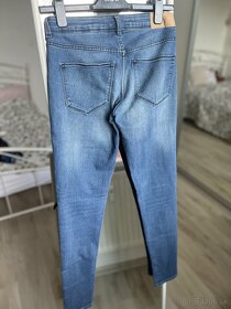 H&M modre rifle džinsy jeans skinny obtiahnuté - 3