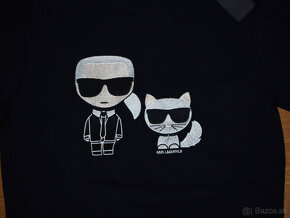 Karl Lagerfeld dámska tmavomodrá mikina - 3