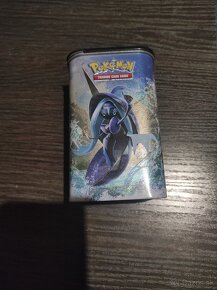 Predám plechový pokemon box s kartami - 3