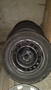 Plechové disky s pneumatikami 195/65 R15. Vw, Škoda, Seat - 3