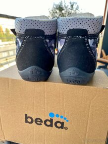 Zimné topánky Beda Black Barefoot velkost. 24 - 3