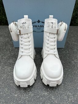 PRADA Monolith leather and Re-Nylon boots - 3