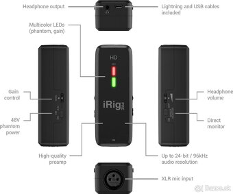 IK Multimedia iRig PRE HD USB zvuková karta - 3