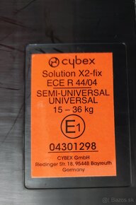 Autosedačka Cybex solution X2-fix 15-36kg - 3