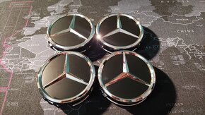 Mercedes krytky stredovej diery kolies 75mm PO - 3