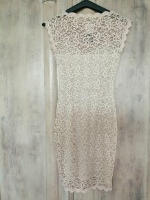 Krajkované šaty smotanové Orsay veľ.S - 3