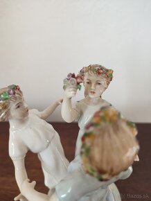 Royal dux tri dievčatá deti porcelánová soška

 - 3