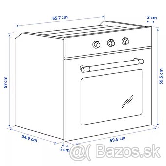 MATTRADITION elektrická vstavaná rúra z IKEA Rúra s tradičný - 3