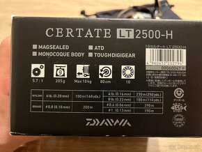 Daiwa Certate19 LT 2500-H - 3