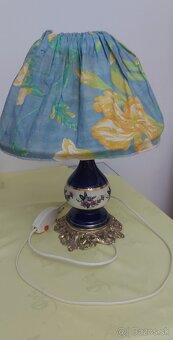 Starožitná stolová porcelánová lampa - 3