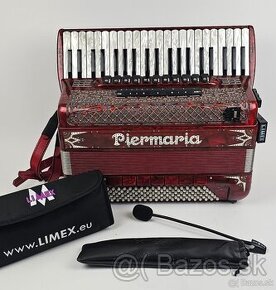 Akordeon harmonika profi Piermaria + Kompletné Midi Limex G5 - 3