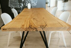 Exkluzívny jedálensky stôl - dubový monolit - ZĽAVA 23% - 3