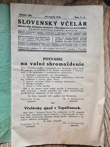 Historický časopis "Slovenský včelár" - 3