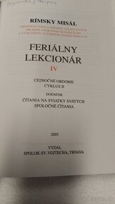 Biblie a iné knižky..Lekcionár a iné - 3