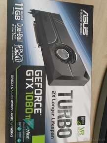 Predám grafickú kartu ASUS Turbo GTX 1080 Ti - 3