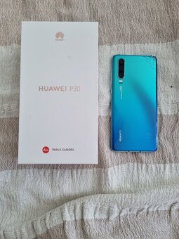 Huawei P30 modry dual sim v zachovalom stave - 3