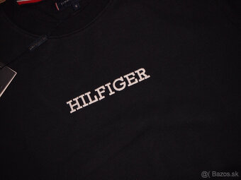 Tommy Hilfiger pánska mikina čierna - 3