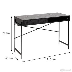 Cierny pisaci stol 110x50cm - 3