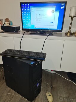 Predám stolový PC+myš+klávesnica+repráky+monitor/TV - 3