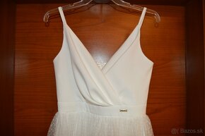 Popolnočné/biele spoločenské šaty zn. Luxie - 3