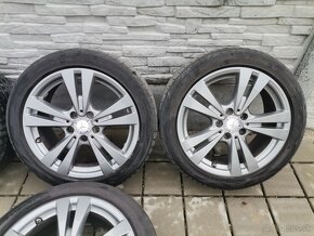 Alu disky 5x112 R17 Mercedes + 225/45 R17 letné - 3