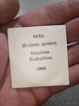 100kčs Martin Kukučín r.1985 - 3